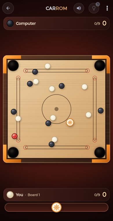 Carrom gameplay