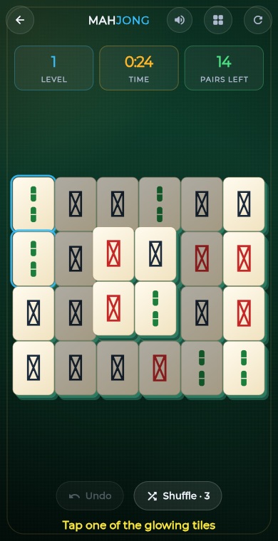 Mahjong gameplay