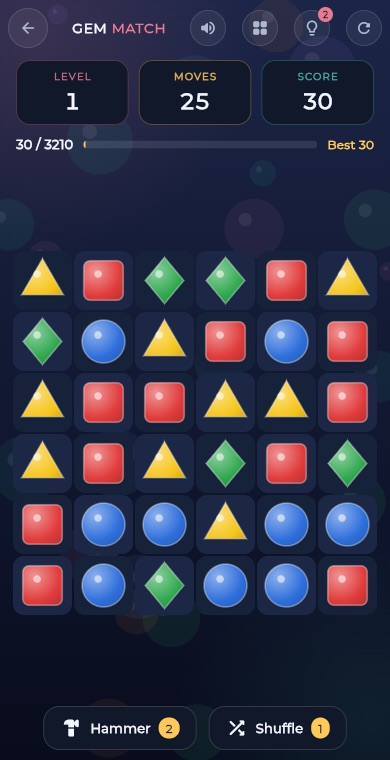 Gem Match gameplay