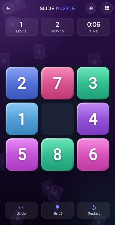 Slide Puzzle gameplay