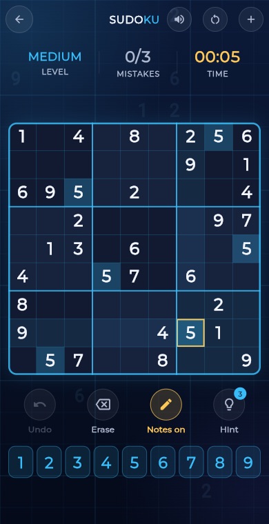 Sudoku gameplay